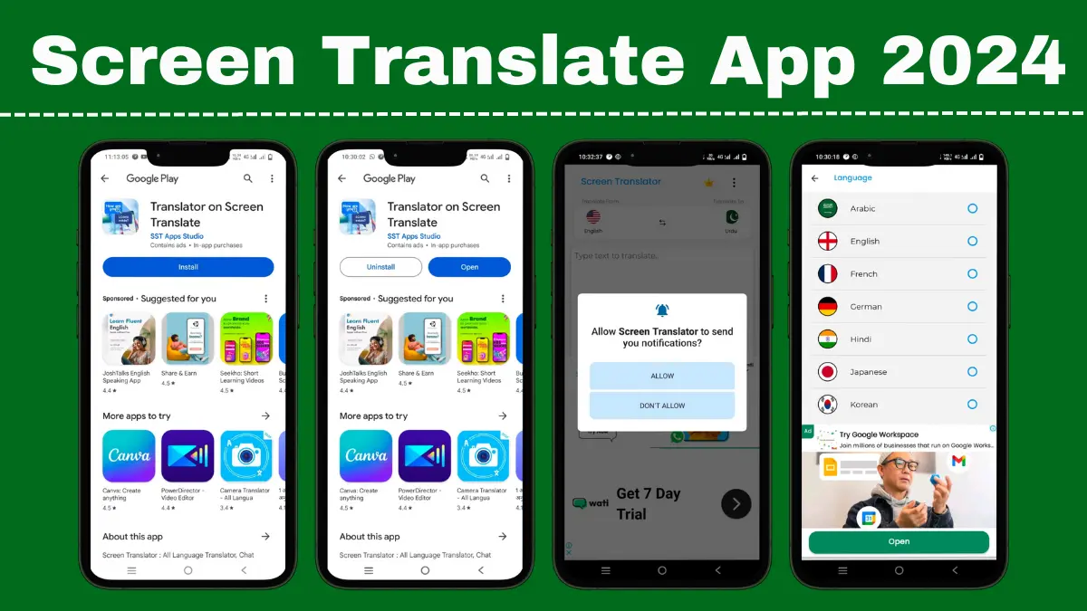 Screen Translate App 2024
